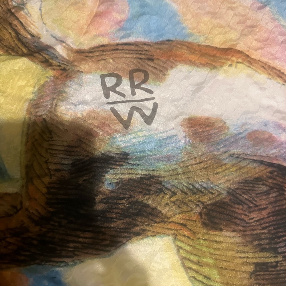 💯% Silk ROCKMOUNT RANCH WEAR 2002 SILK SCARF DIAMOND BUCK #4121 Limited Edition - Picture 7 of 10